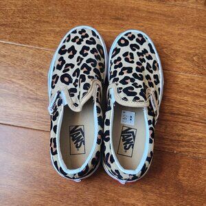 Vans Kids Slip On| Girl Leopard Print